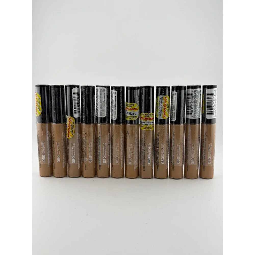 Revlon ColorStay Full Coverage Concealer Makeup 18M 050 Medium Deep - Set of 12